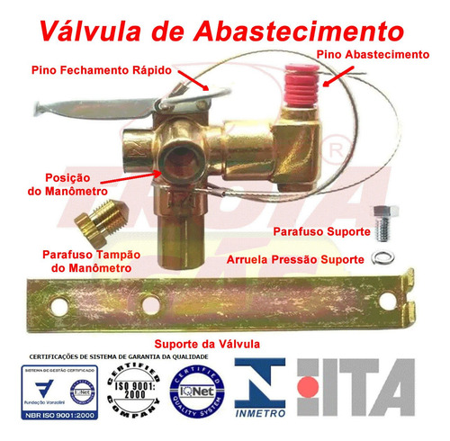 Imagem 2 de 6 de Válvula Para Abastecimento Gnv Ita Gás Natural Veicular