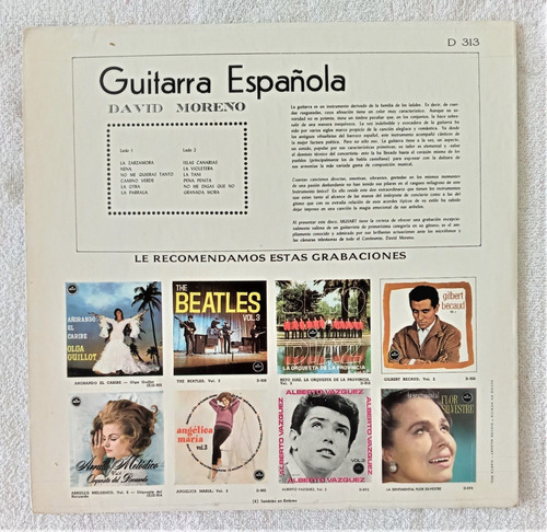David Moreno Lp Guitarra Española (Usado)
