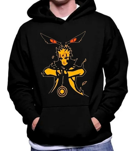 Poleron Estampado Diseño Naruto Kurama Anime