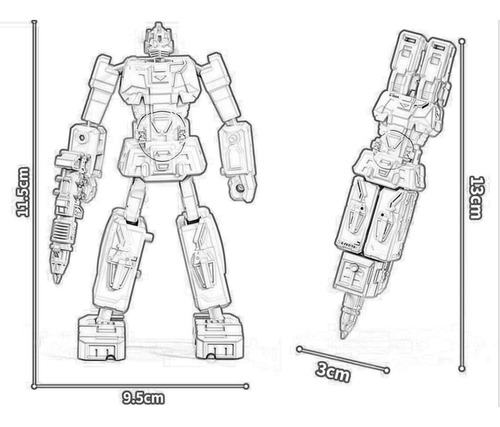 2 Bolígrafo Robot De Deformación, Juguetes, Bolígrafo