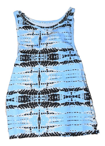 Maria Cher Musculosa Moon Color Celeste Estampada