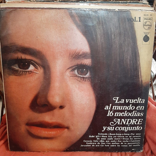 Vinilo Andre Y Su Conjunto Vuelta Al Mundo En 16 Melodias O2