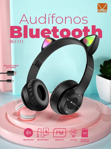 Audifonos Bluetooth Diadema Inalambricos Radio Manos Libres