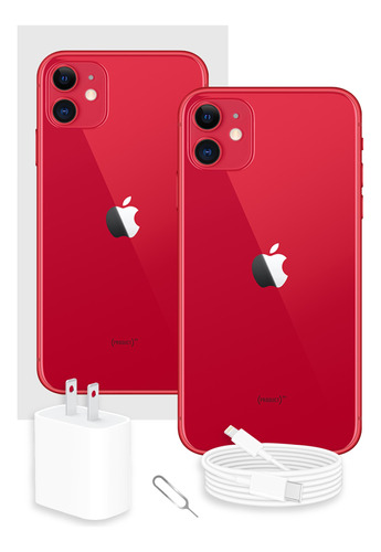 Apple iPhone 11 128 Gb Rojo Con Caja Original (Reacondicionado)