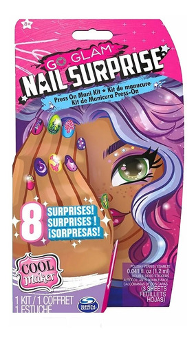 Go Glam Cool Maker Kit De Unhas Nail Surpresa Sunny 3102