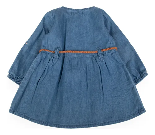 Vestido Bebe Azul Pillin ( Pvb707-25den )