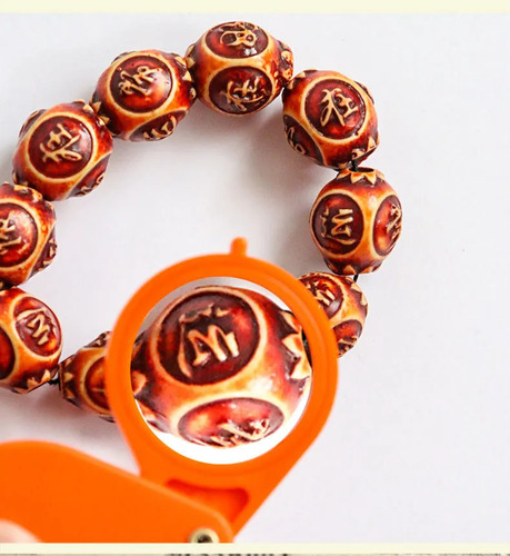 Lupa De Lectura Edad Avanzada Colgante Portátil Hd Keychain