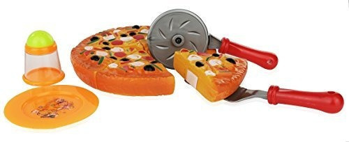 Juego De Pizza De 11 Piezas Para Ninos; Jugar A Food Toy Set