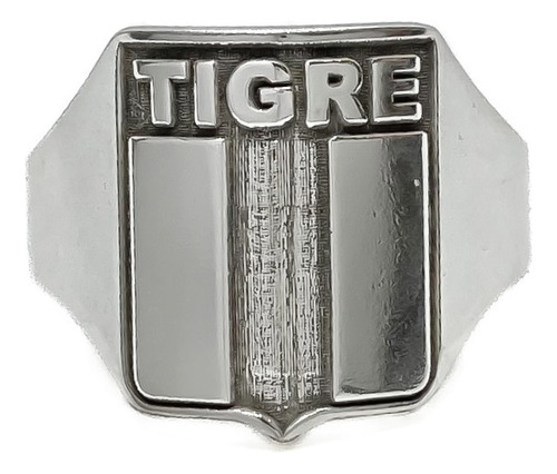 Anillo Escudo Equipo Fútbol Argentina Tigre C - Grande Plata 925
