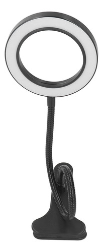 Anillo Led Con Clip Para Escritorio, 3 Colores, 10 Brillos,