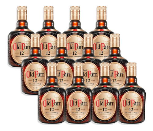Whisky Grand Old Parr 12 Years Blended Scotch Caja X12 750ml