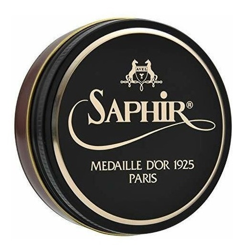 Saphir Medaille Dor Pate De Luxe Lustrador Light Brown 50ml