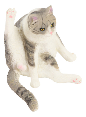 Figura De Gato Educativa, Realista, Linda Maqueta De Juguete