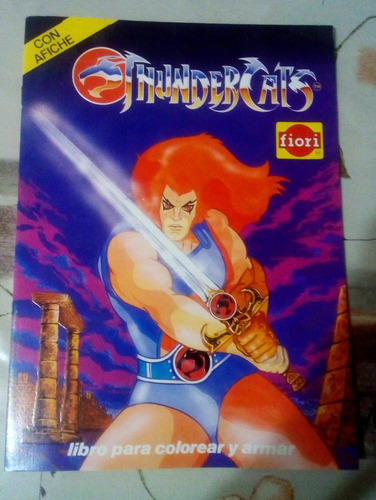 Thundercats Vintage 1987 Libro Para Colorear Marca Fiori