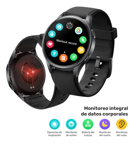 Pack Smartwatch Lhotse Vibe 05 Black + Parlante Azul Azul Azul