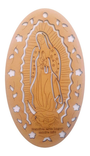 Virgen De Guadalupe 20 Cm Mdf  Recuerdos, Eventos 6 Piezas