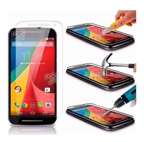Imagen 3 de 3 de Vidrio Templado Motorola Moto E5 E6 G6 G7 G8 Plus Power Play