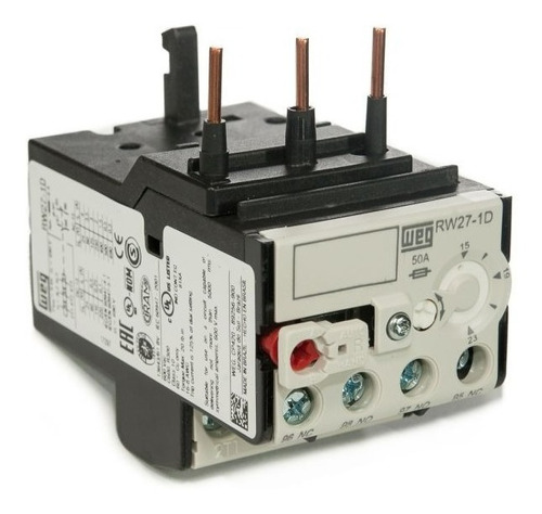 Relé Sobrecarga Weg Rw27 Contactor Cwm. Rangos Hasta 6,3a