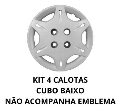 Jogo 4 Calotas Corsa Wind Super Classic Aro 13 Todos