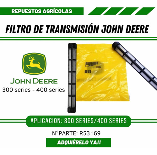 Filtro De Trasmision John Deere Serie 300-400 R53169