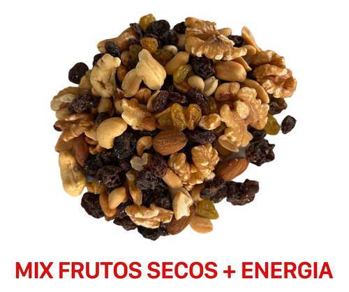 Mix Frutos Secos Mas Energia 1 Kilo Con 5 Frutos