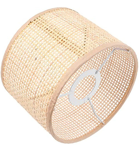 Uonlytech Chandelier Lamp Shade, E27 Rattan Lampshade Countr