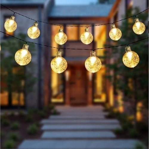 Tira Luz Led Guirnalda Interior Exterior Solar Color De Las Luces Cálida