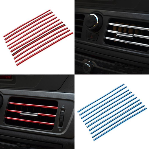 20x Azul + Rojo Micro Moldeado 20cm Interior Coche Vent