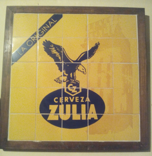 Aviso Mesa De Cerveza Zulia Original 