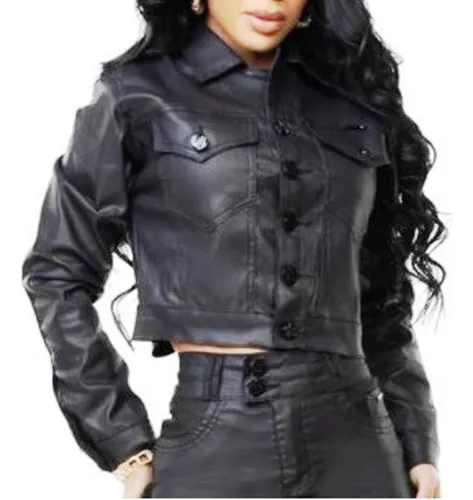 Jaqueta jeans hotsell resinada feminina