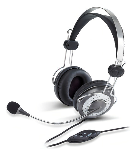 Fone de ouvido Genius HS-04su cinza/fone de ouvido com microfone