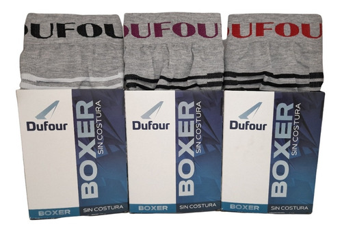 Pack X 3 Boxer Sin Costura Rayado Dufour Art. 11812