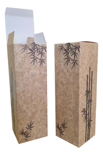 Caja Difusor Grande 8 X 8 X 25 Cm - Impreso X100u 088 Bamboo
