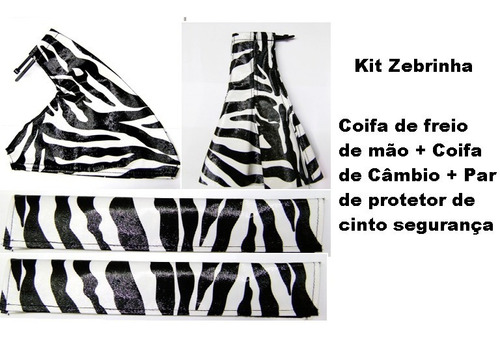 Imagem 2 de 4 de Kit Tuning Coifas E Protetor De Cinto Zebra
