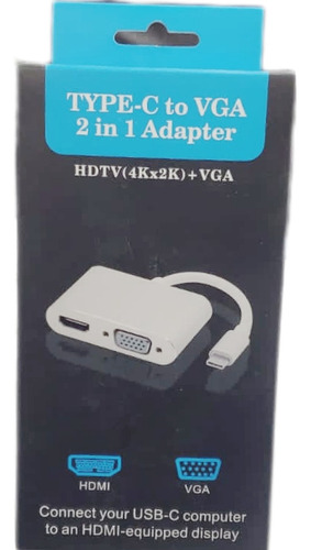 Adaptador Hdmi A Vga Cable Tipo C