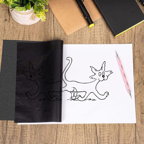 200 Sheets Carbon Paper Black Graphite Paper Transfer Tr Cci