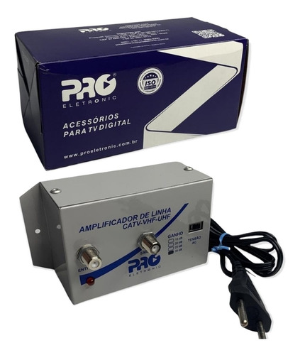 Amplificador De Linha 30db Pqal-3000 Proeletronic