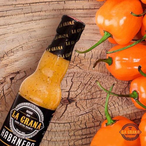 Imagen 5 de 10 de Salsa Picante Artesanal Habanero Y Sabores La Grana 180ml