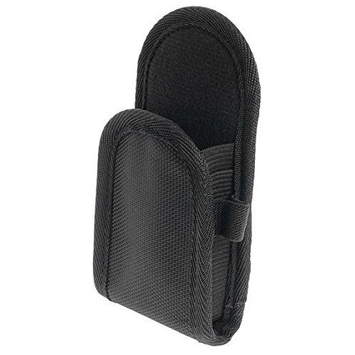 Negro Nylon Holster Para Teléfonos De Policom Amp; 3l1th