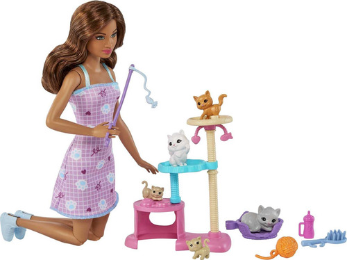 Barbie Kitty Condo - Muñeca Y Mascotas, Juego De Árbol De.