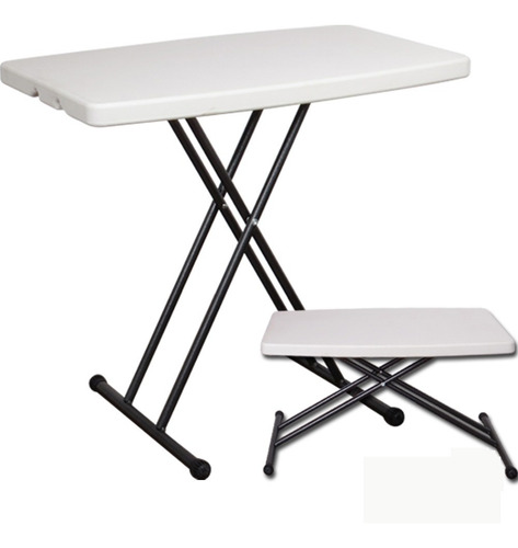 Mesa Personal Plegable Lifetime Ajustable 66x46 Cm Uso Rudo