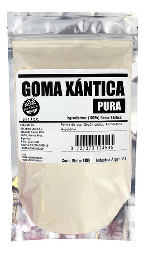 Goma Xántica Xantana Sin Gluten- Sin Tacc Calidad! - 1kg