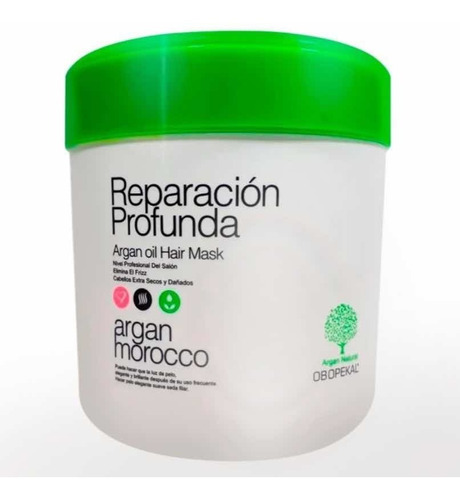 Pack 12 Crema Argan Reparación Profunda 1000ml Obopekal