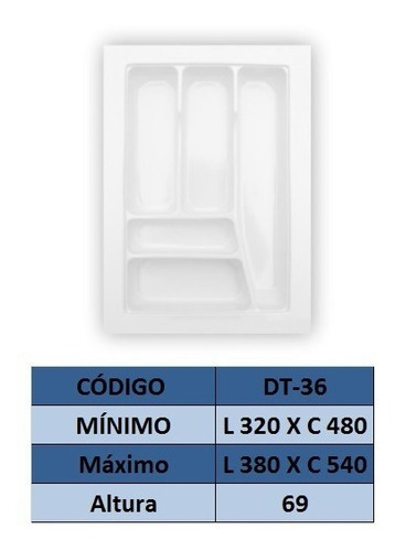 Divisores De Talheres Og-36 Branco