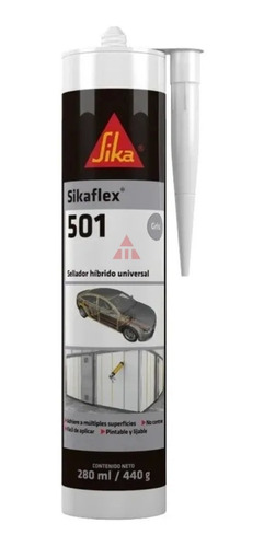 Sellador Sikaflex 501 Híbrido Universal 280 Ml Para Autos
