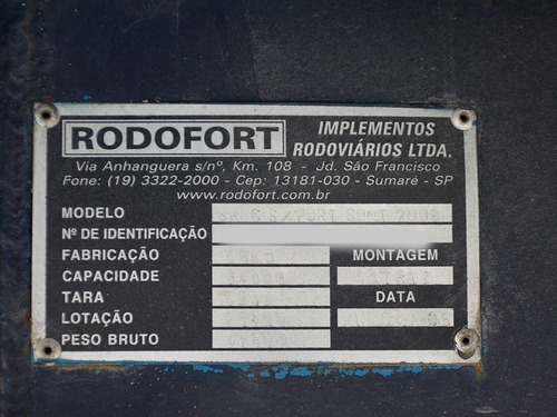 Carreta Carga Seca Com 8 Locks Rodofort 2008 Porta Container