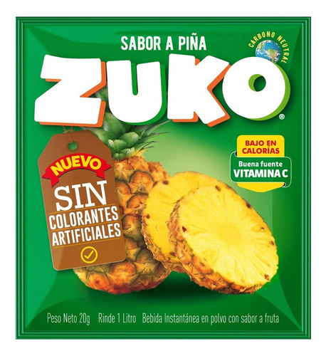 Pack 10 Sobres Jugo En Polvo Zuko 20g - Elige Tu Sabor