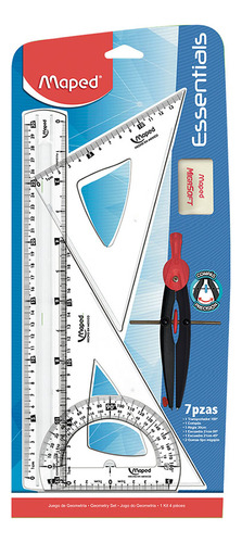 Juego De Geometría Maped Essentials Cantidad 7 Piezas