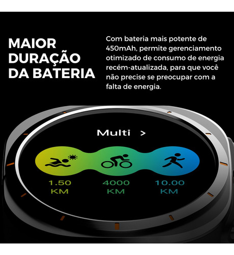 Smartwatch Ultra Serie 10 Compatível Com iPhone 11 12 13 14
