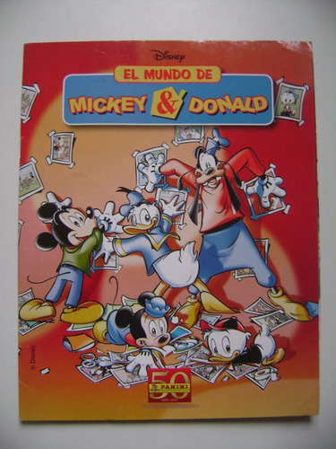 Album El Mundo De Mickey Y Donald- Panini-2012-